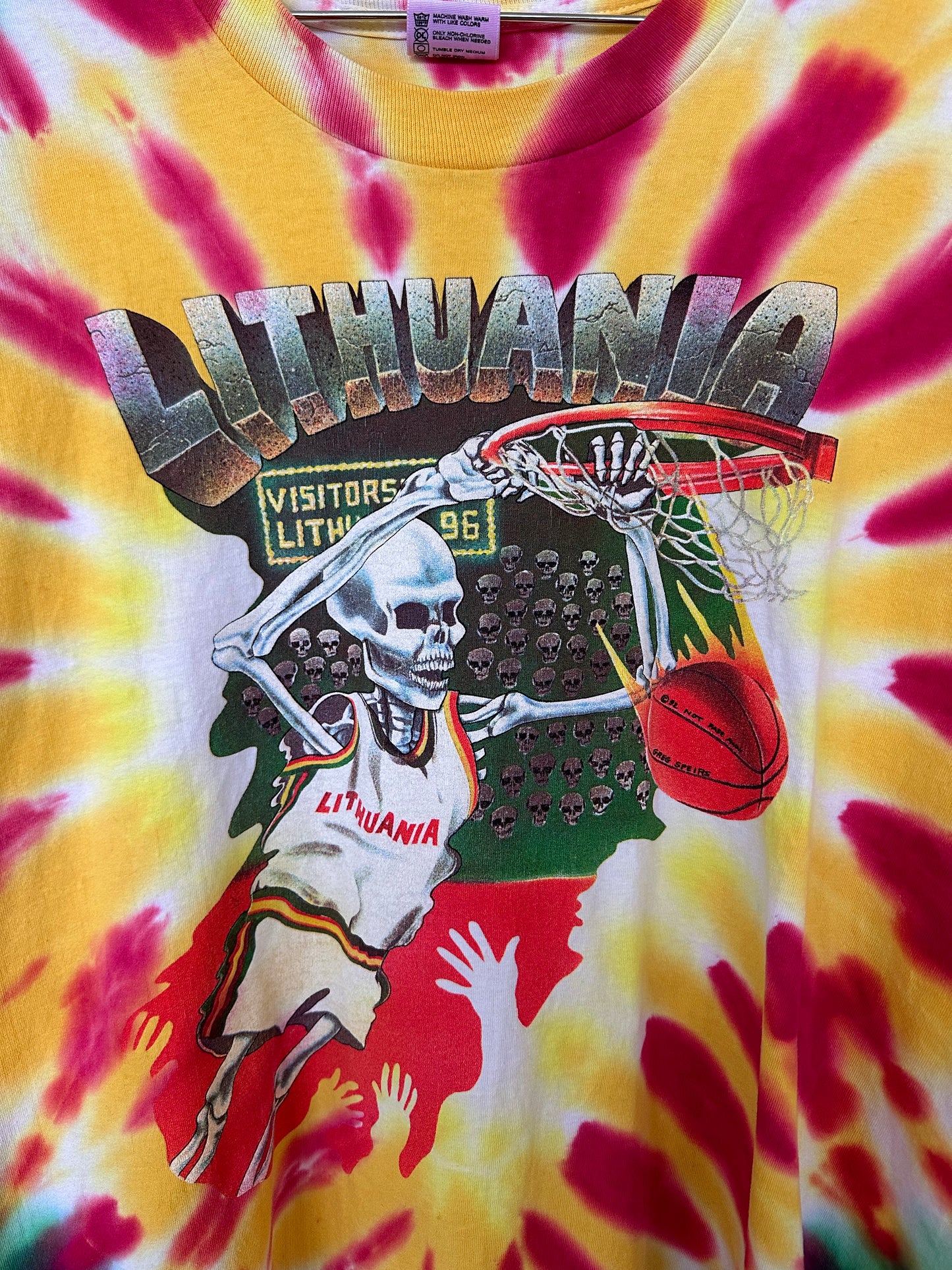 TIE-DYE LITHUANIA GRATEFUL DEAD LYMPICS 1992 VINTAGE T-SHIRT