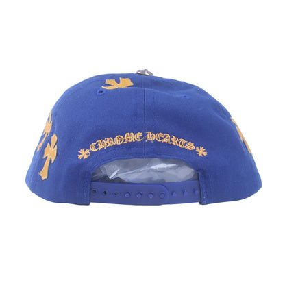 CHROME HEARTS BLUE/YELLOW CROSS PATCH HAT