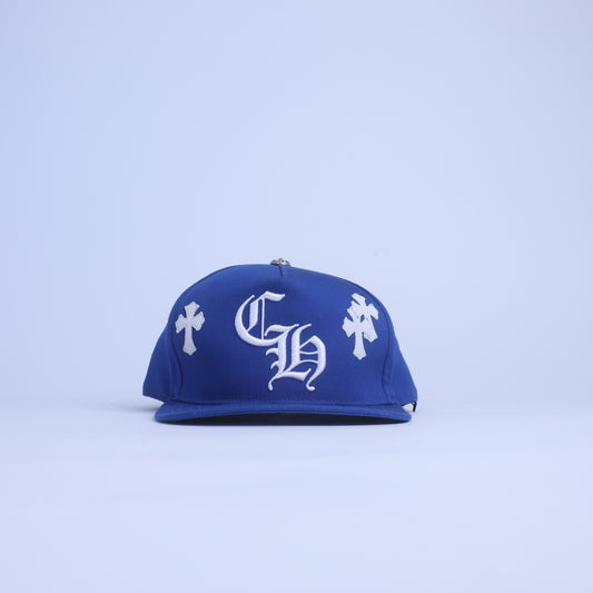 BLUE/WHITE CH CROSS PATCH HAT