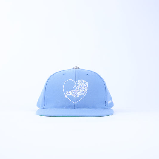 BABY BLUE CH LOVE YOU HEART FITTED HAT 7 3/8