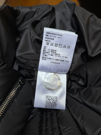 Moncler + Rick Owens Black Megapenta Flight Bomber Jacket