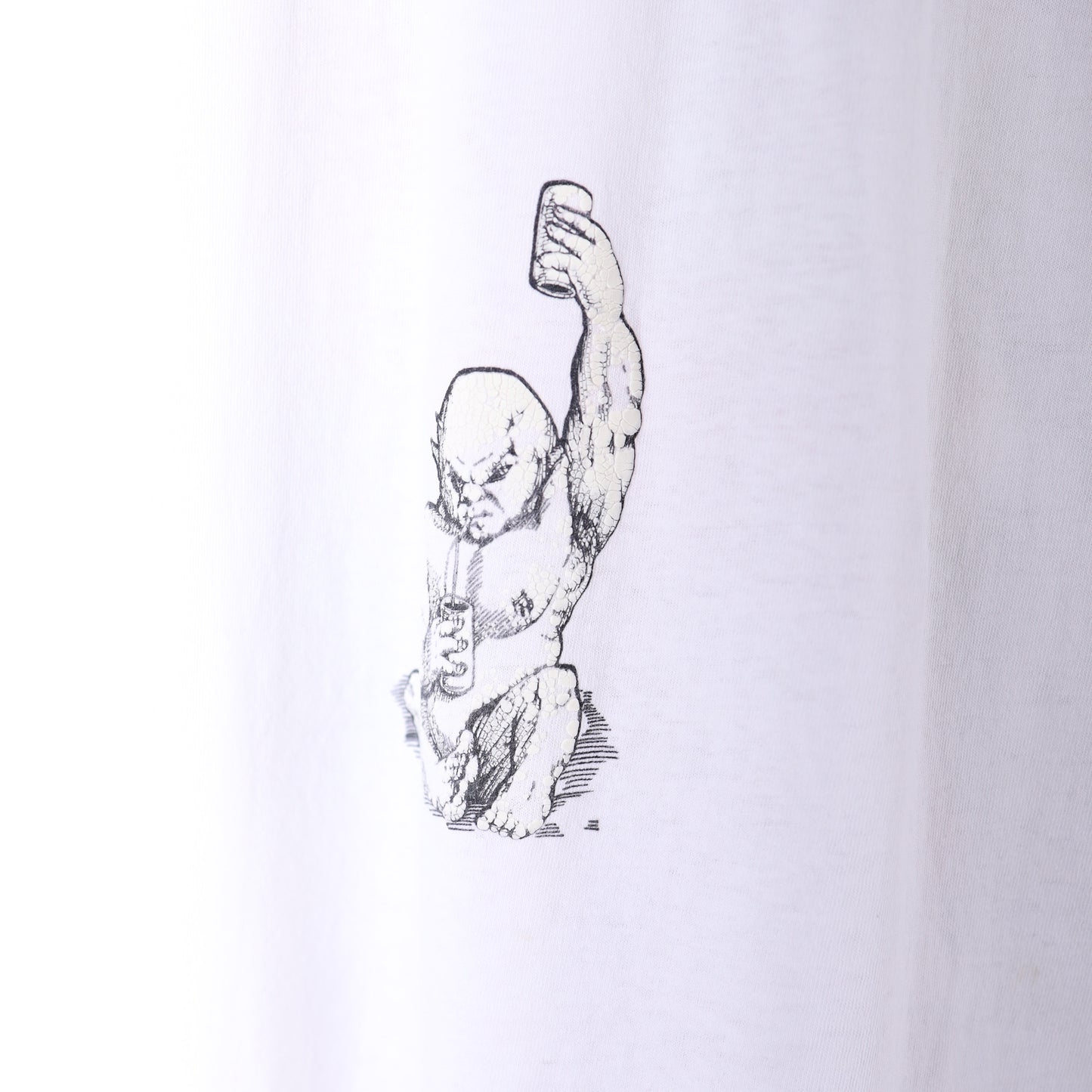 VINTAGE 1991 OZZY OSBOURNE THRASHED Crucifix T-SHIRT GLOW IN THE DARK