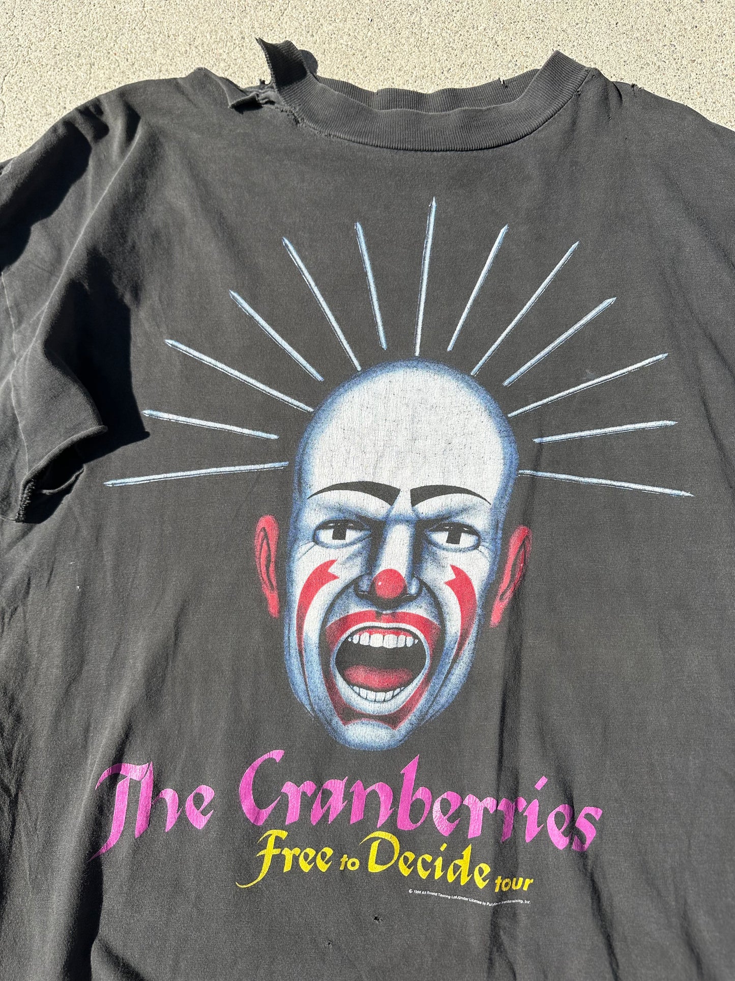 The Cranberries 'Free to Decide' Vintage Tour T