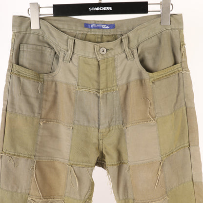 Junya Watanabe Comme Des Garcons Olive Patchwork Pants 2006