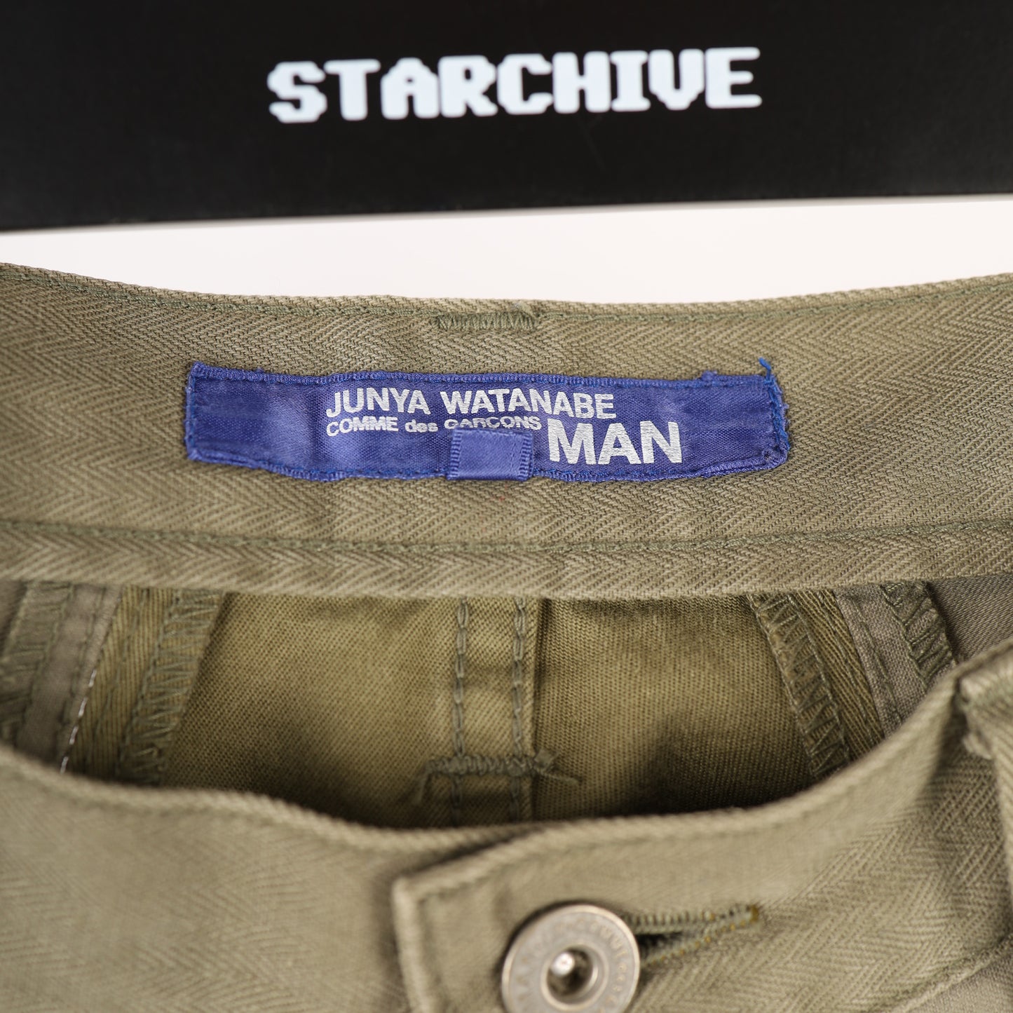 Junya Watanabe Comme Des Garcons Olive Patchwork Pants 2006