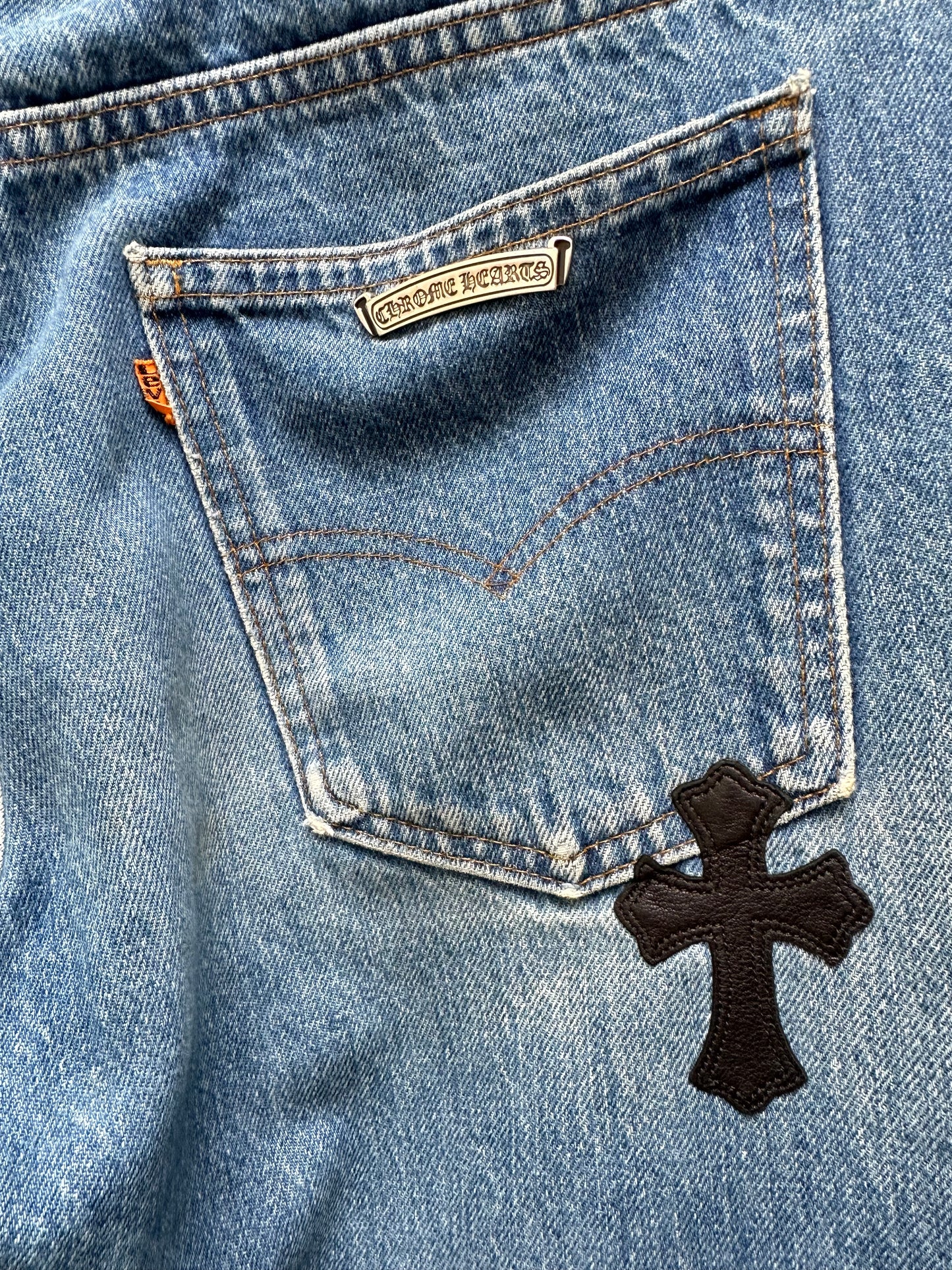 CHROME HEARTS LEVI'S 517 ORANGE TAB