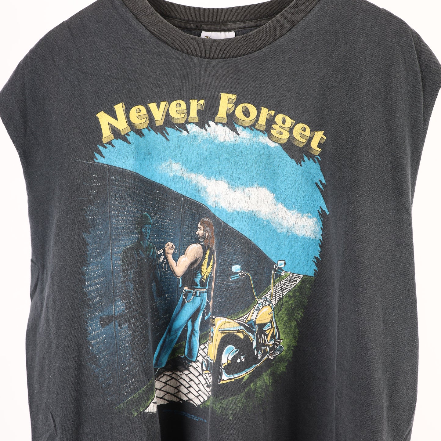 NEVER FORGET CUT OFF SHIRT