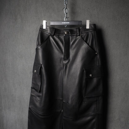 CH ARTICULATE CARGOS BLACK LEATHER