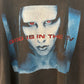 MARILYN MANSON GOD IS IN THE TV VINTAGE FADED SHIRT