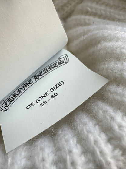 CHROME HEARTS BIG DADDY BEANIE NYC WHITE