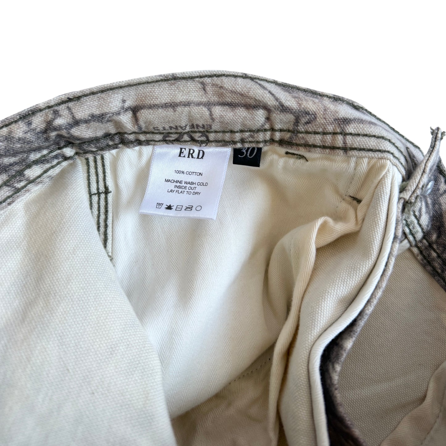 ERD Real Tree Distressed Camo Carpenter Pants SZ 30