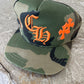 CHROME HEARTS CAMO CROSS PATCH ORANGE HAT