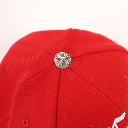CH RED 6 PANEL HAT