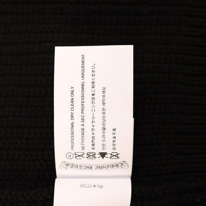 CHROME HEARTS CASHMERE ZIP UP CEMETERY PATCH HOODIE