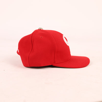 CH RED 6 PANEL HAT