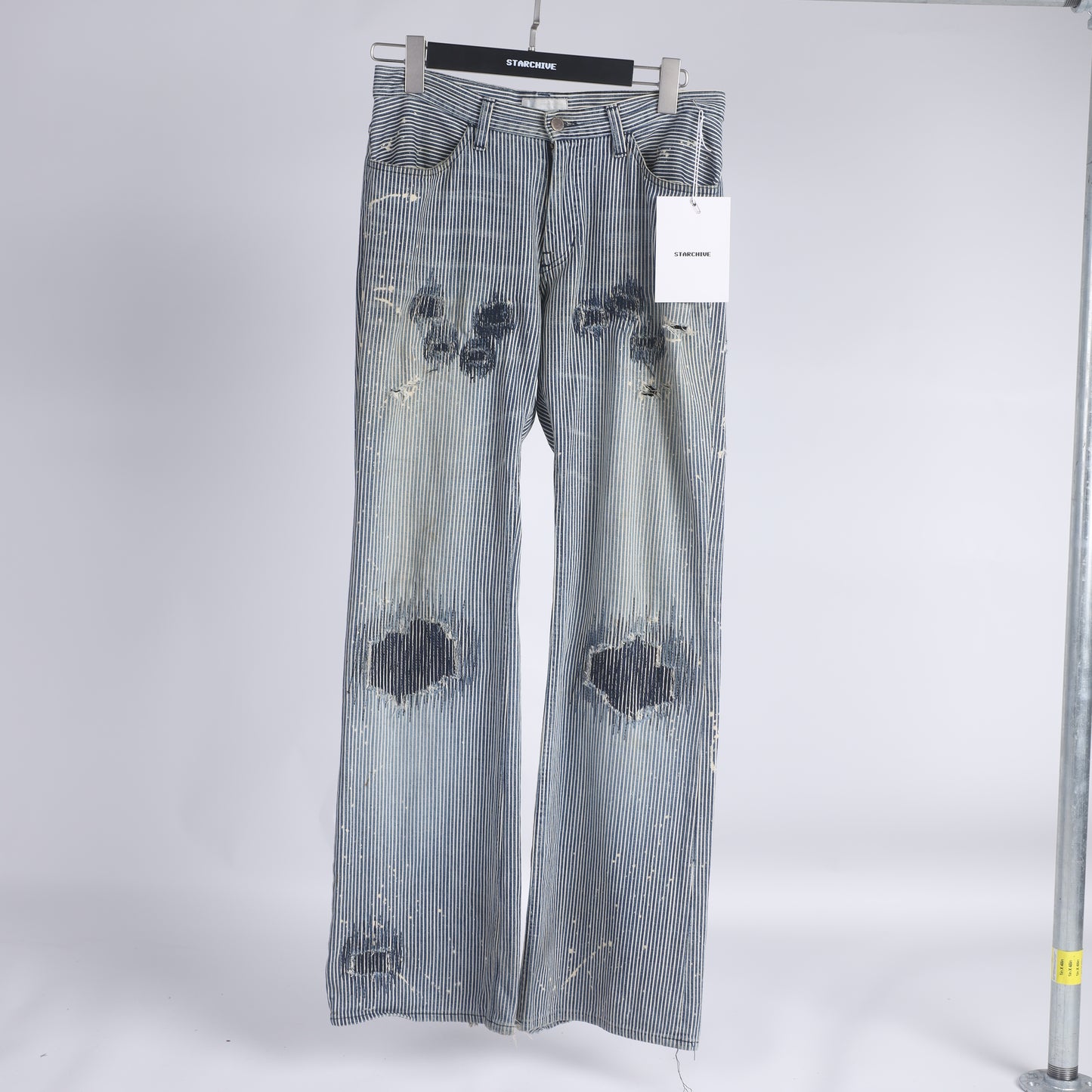 Number Nine Pinstripe Painter Pants A/W 2001