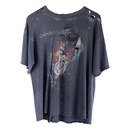 CODESEVEN BOXY CROPPED VINTAGE T-SHIRT