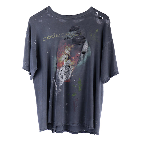 CODESEVEN BOXY CROPPED VINTAGE T-SHIRT