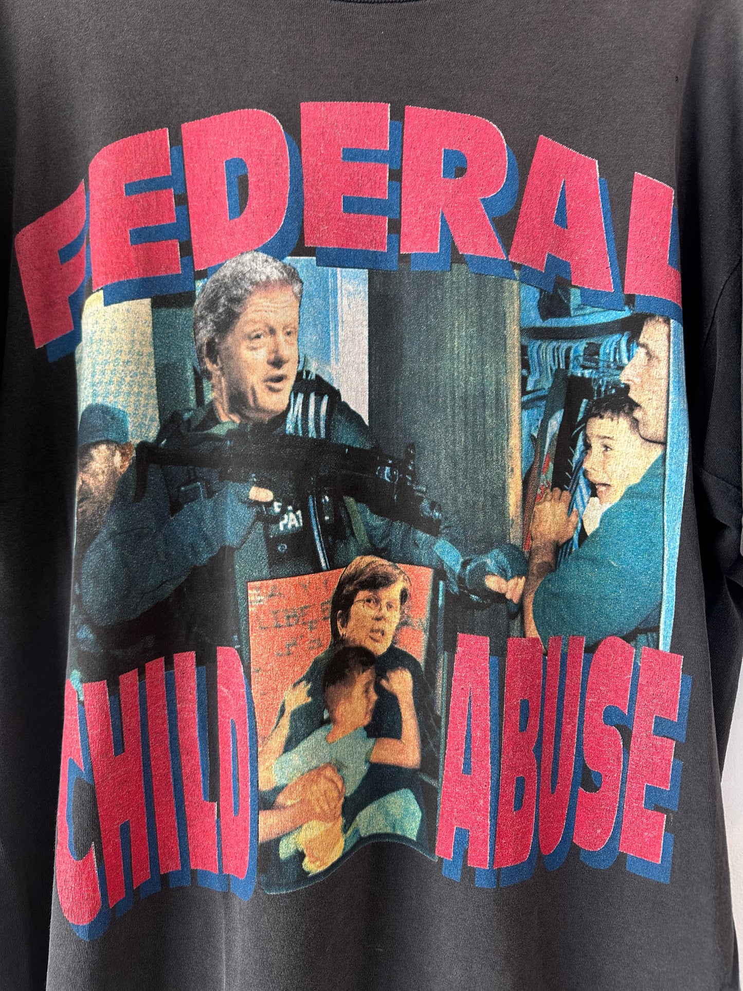 Vintage Elian Gonzalez Bill Clinton Federal Child Abuse Cuba Tee