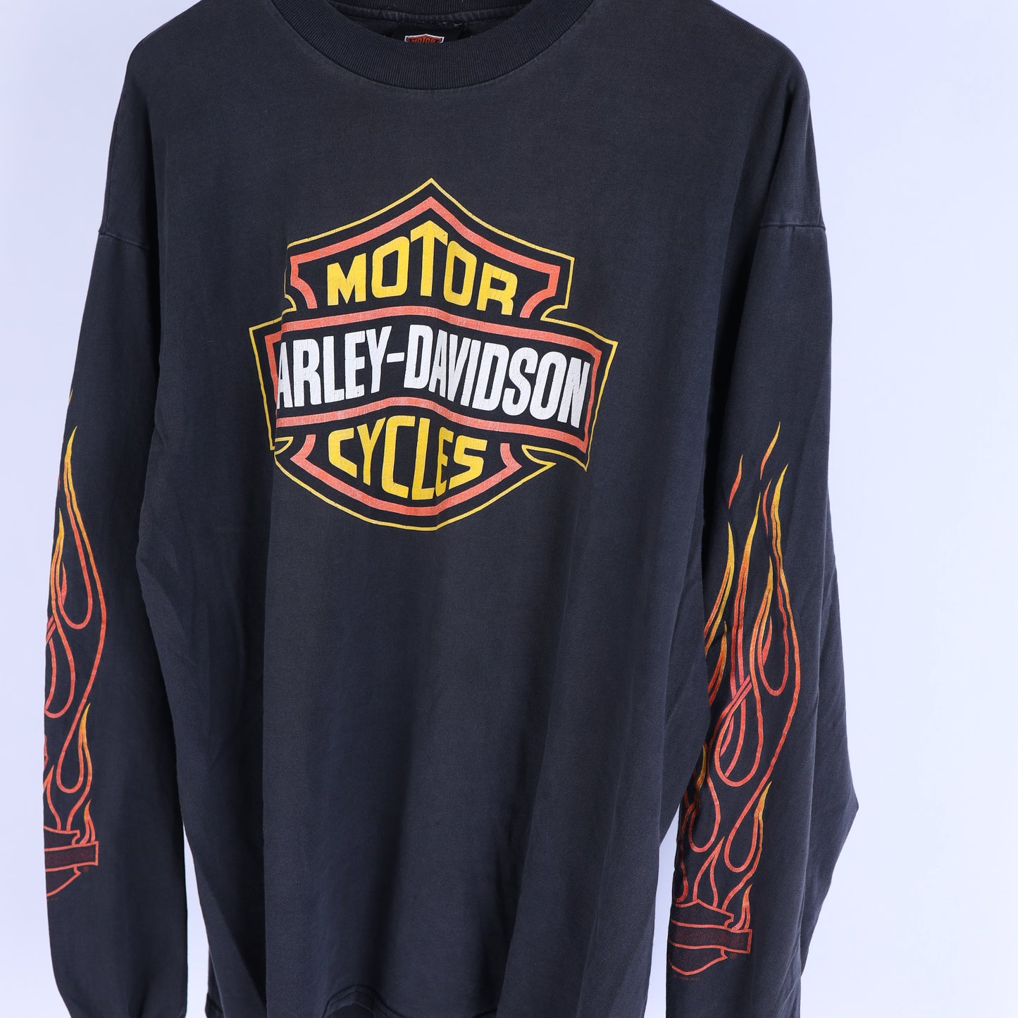 VINTAGE HARLEY DAVIDSON EMBLEM FLAME LONG SLEEVE T-SHIRT