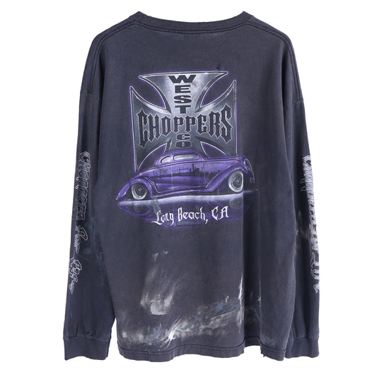 WCC WEST COAST CHOPPERS THRASHED LONG SLEEVE