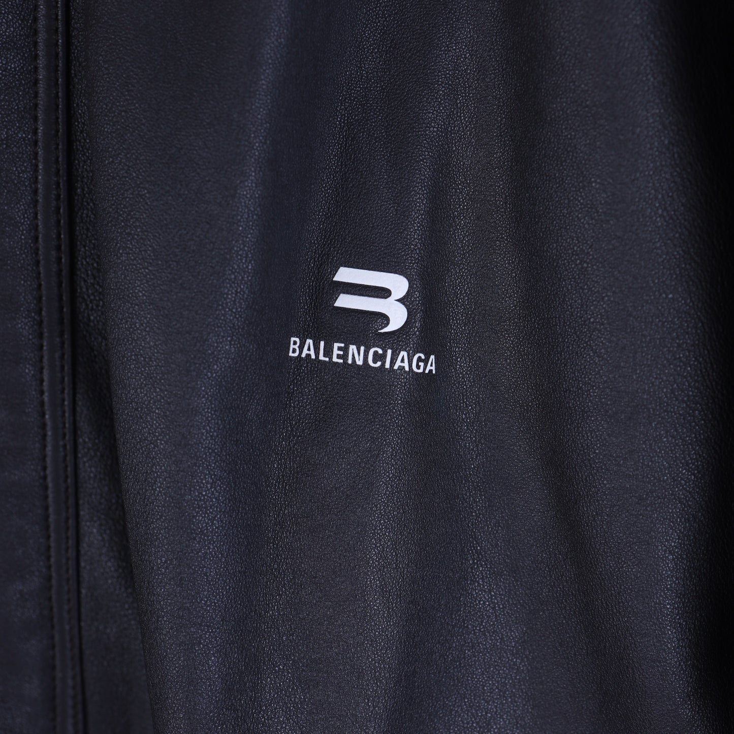 BALENCIAGA BROWN TAXI LEATHER BOMBER