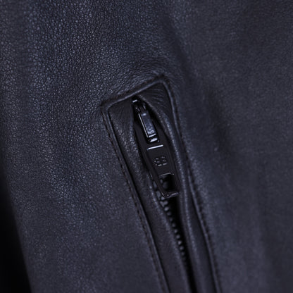 BALENCIAGA BROWN TAXI LEATHER BOMBER