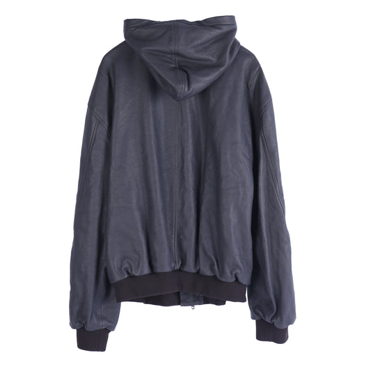 BALENCIAGA BROWN TAXI LEATHER BOMBER