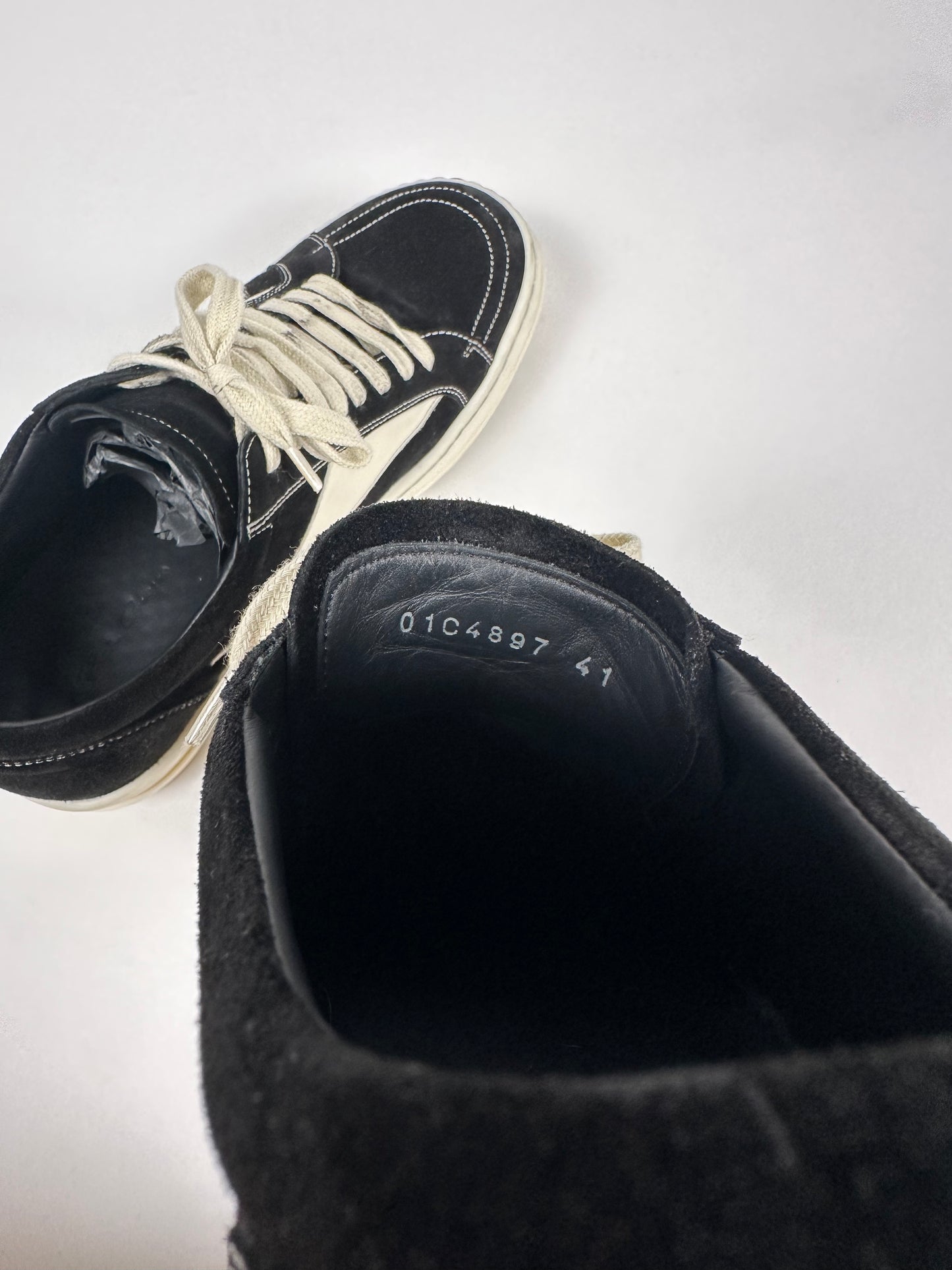 Black Suede Vintage 'Strobe' Sneakers