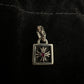 CHROME HEARTS RUBY SQUARE CROSS CHARM PENDANT