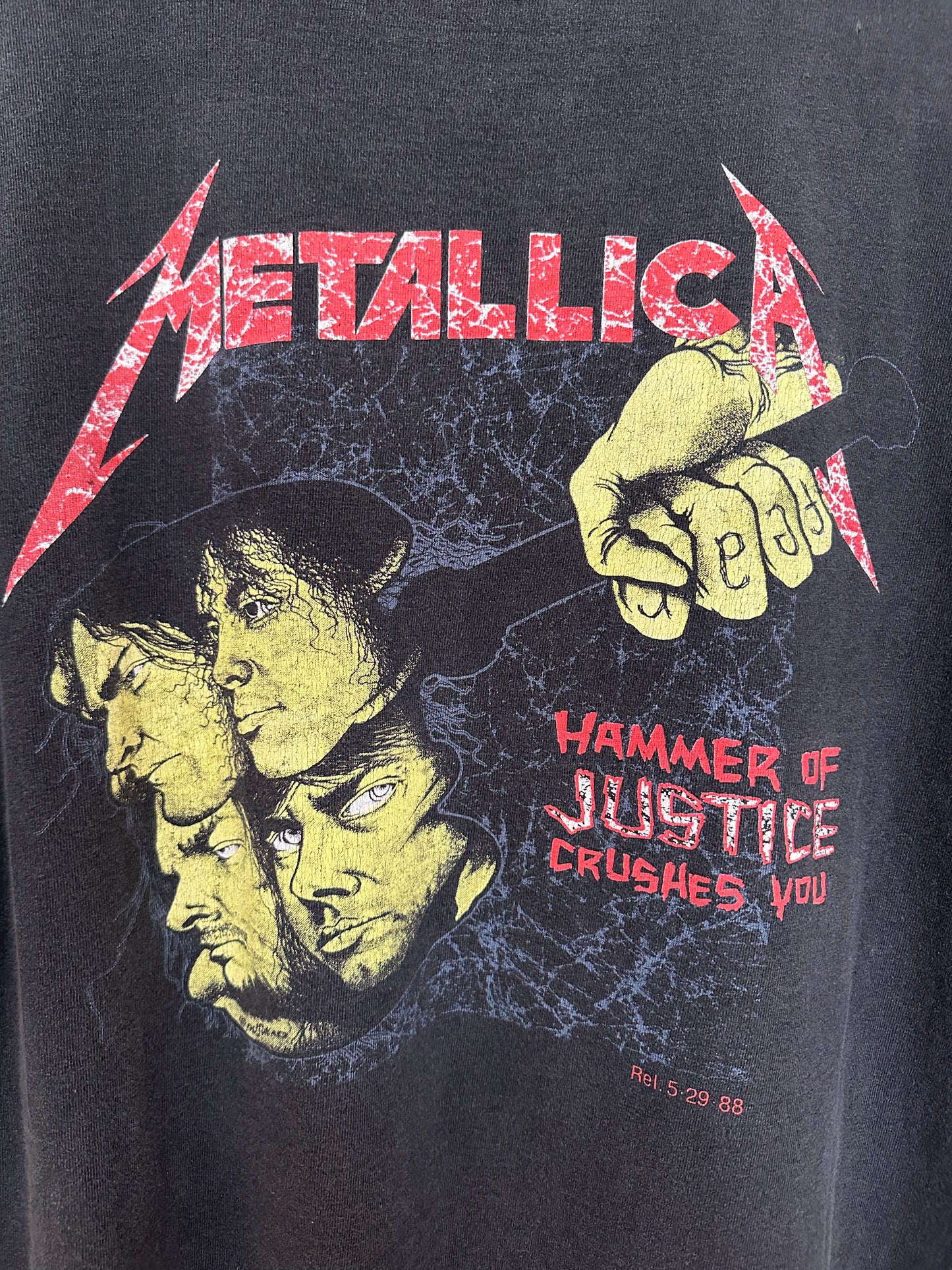 VINTAGE METALLICA TOUR TEE GIANT TAG