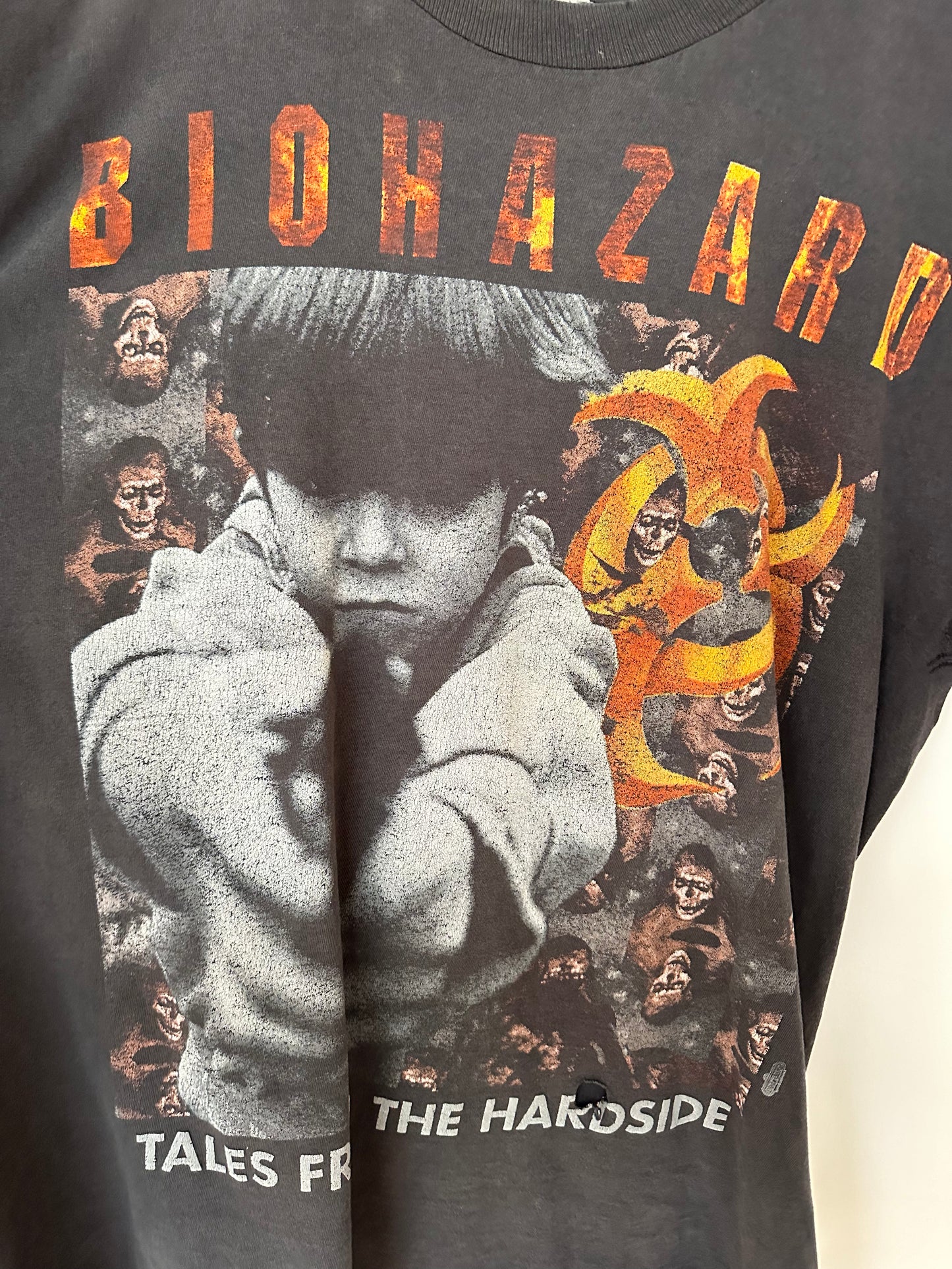 VINTAGE BIOHAZARD PUNK THRASHED FADED GRAIL