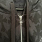 CHROME HEARTS BLACK CROSS ZIP HOODIE