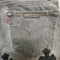 CHROME HEARTS CROSS PATCH LEVI'S BLACK STONE WASH 33