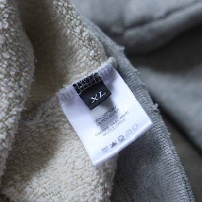 ERD SAFETY PIN CUT OUT HOODIE HEATHER GREY