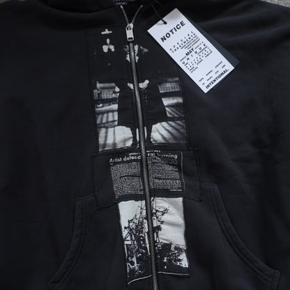 ERD NEW SEASON BLACK ASSEMBLAGE NUN HOODIE