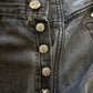 Black Chrome Hearts Levis With Patches