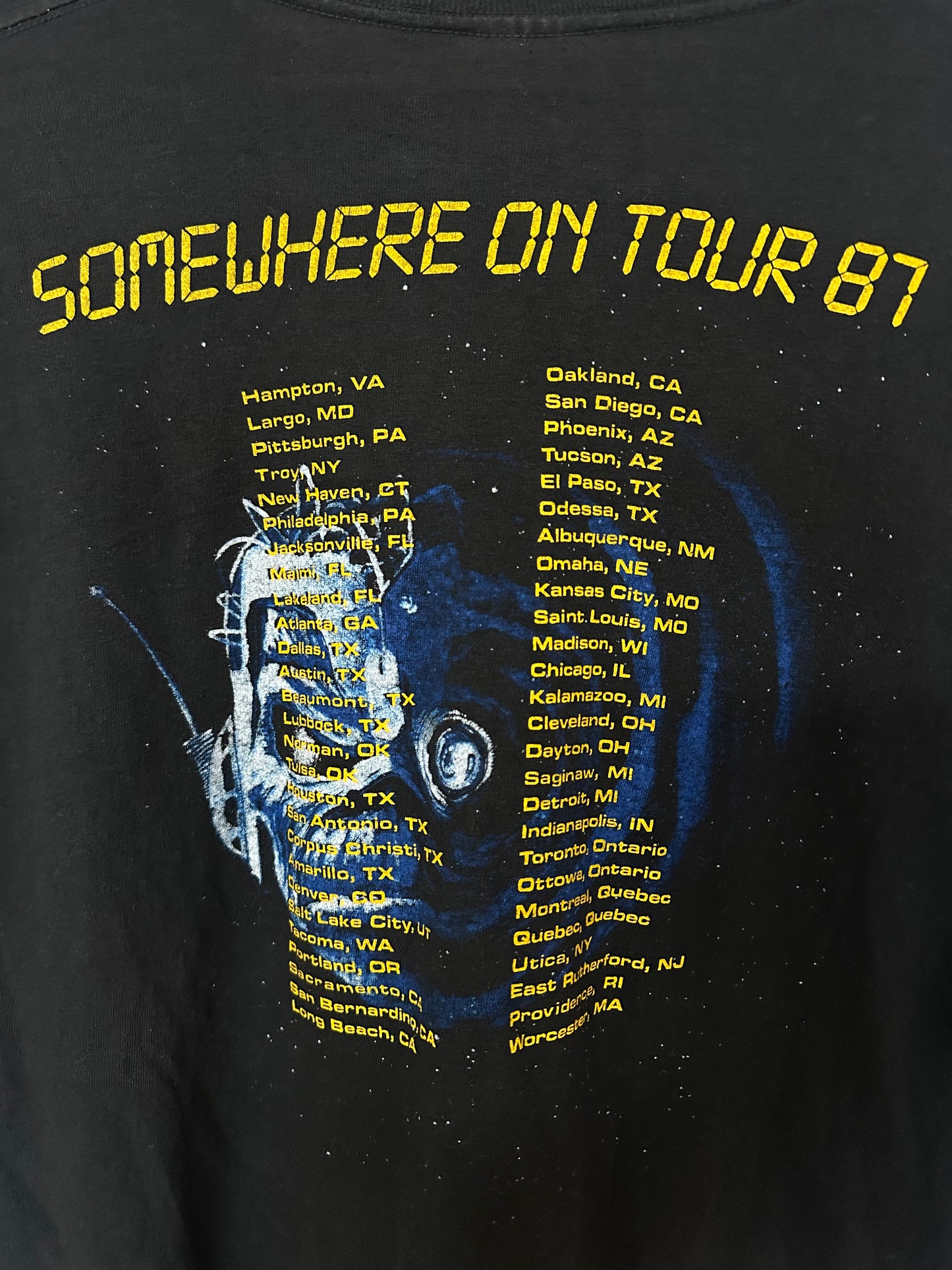 1987 IRON MAIDEN VINTAGE TOUR TEE