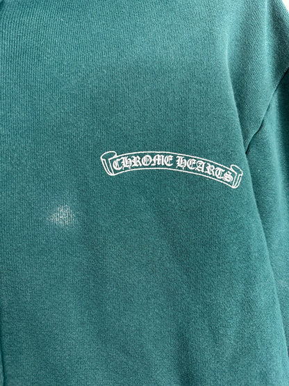 CHROME HEARTS VINTAGE FOREST GREEN FRIENDS AND FAMILY HOODIE
