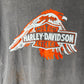 VINTAGE FADED THRASHED SINGLE STITCHED 1980S HARLEY TEE XL