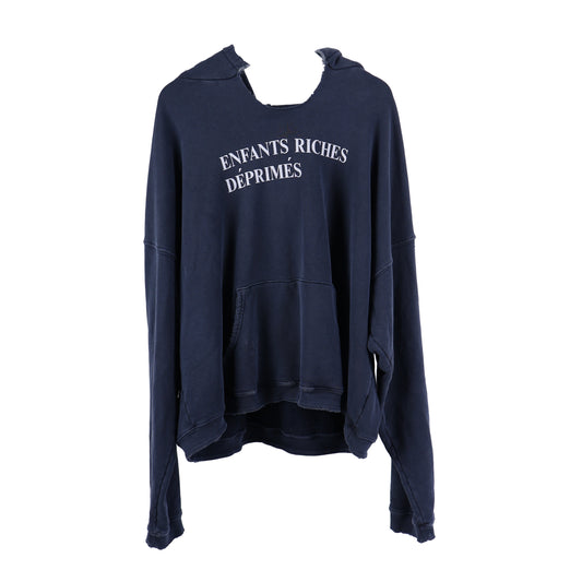ERD NAVY LOGO HOODIE