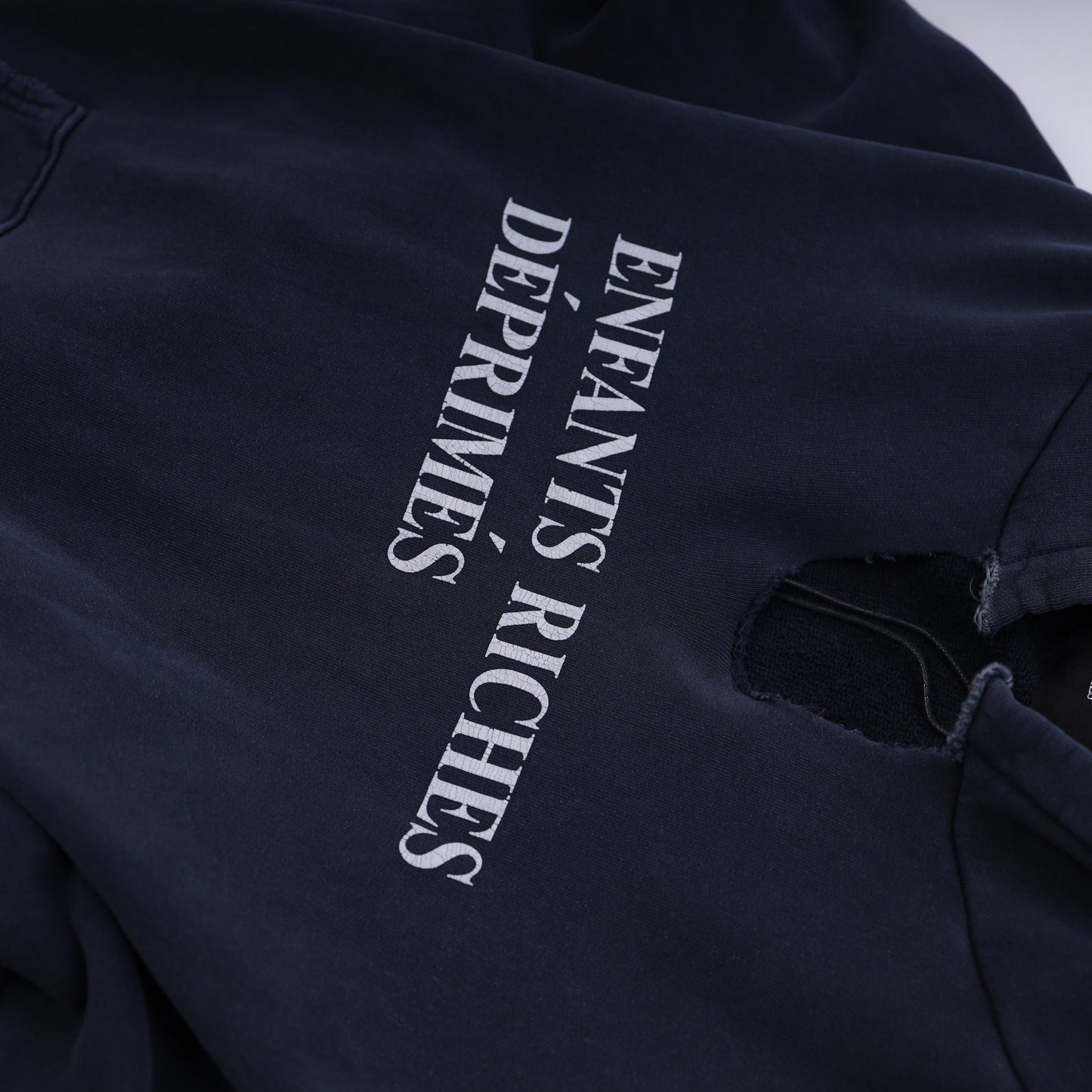ERD NAVY LOGO HOODIE