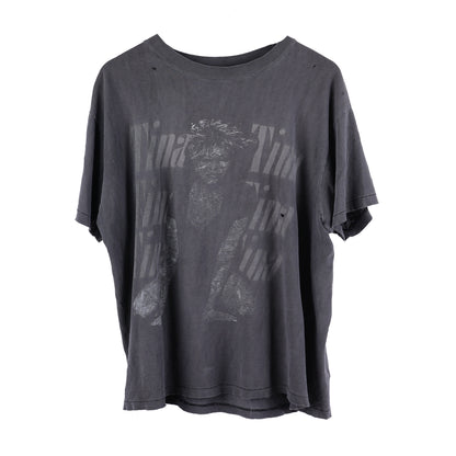 TINA TURNER FADED GREY VINTAGE T-SHIRT