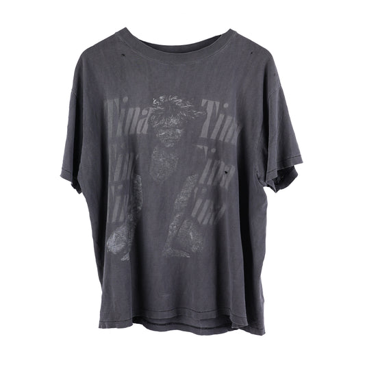 TINA TURNER FADED GREY VINTAGE T-SHIRT