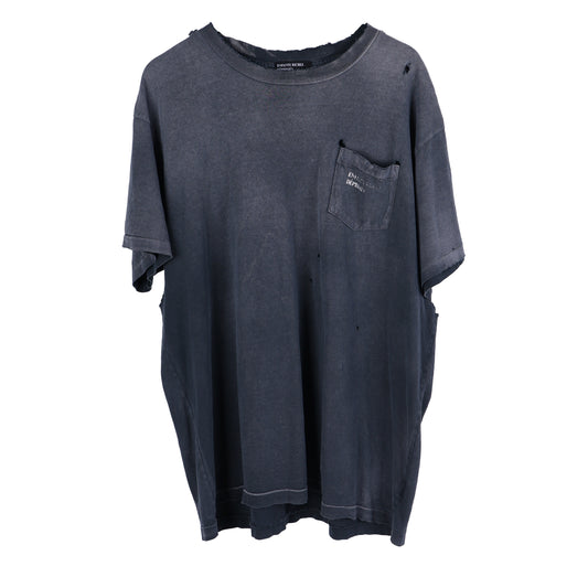 GRAY FADED ERD Pocket Tee