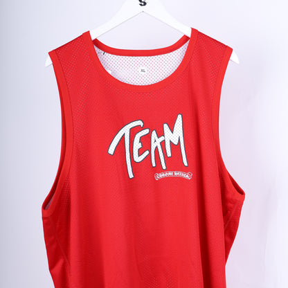 RED MESH 'FORM' CH TEAM STADIUM TANK TOP JERSEY MATTY BOY
