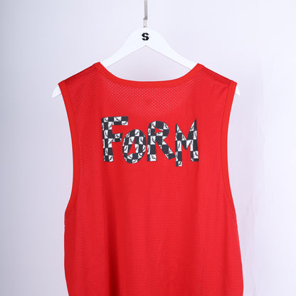 RED MESH 'FORM' CH TEAM STADIUM TANK TOP JERSEY MATTY BOY