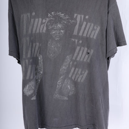 TINA TURNER FADED GREY VINTAGE T-SHIRT