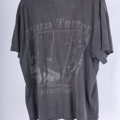 TINA TURNER FADED GREY VINTAGE T-SHIRT