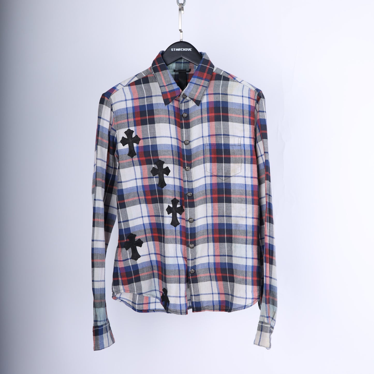 Chrome Hearts PATCHWORK FLANNEL SZ S